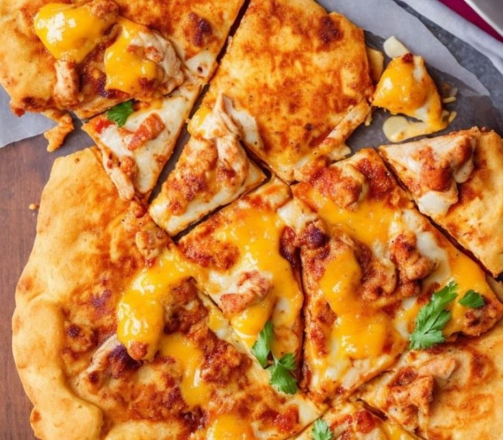 chicken and waffles pizza