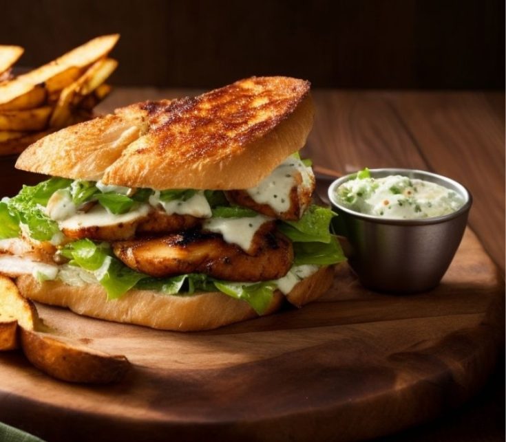 Grilled Chicken Bacon Ranch Sandwich