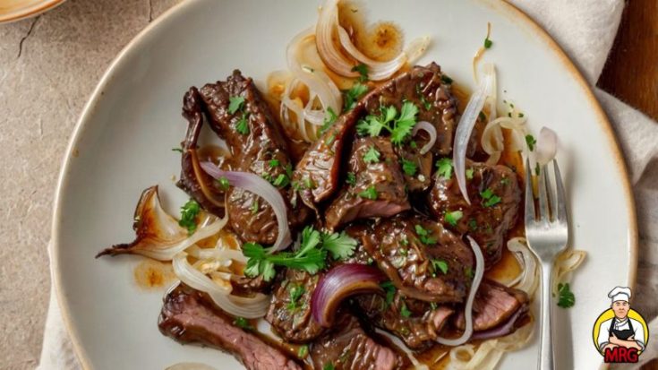 Classic Pan-Seared Beef Liver with Onions