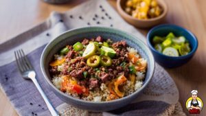 ground beef and quinoa recipe