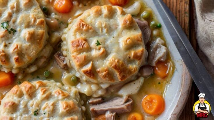 chicken pot pie recipe with biscuits